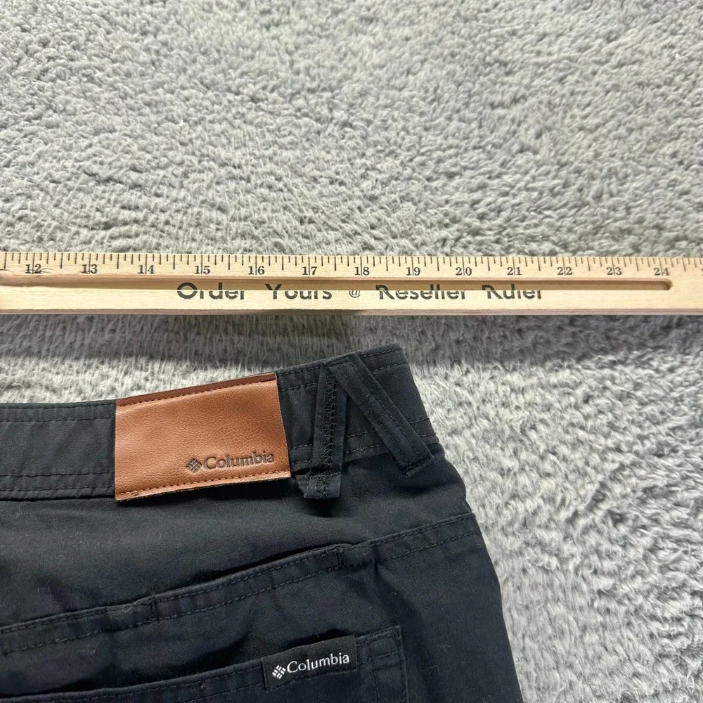 Columbia Cobble Creek Pant Men 38x30 Black Cotton Chino Classic Workwear Utility